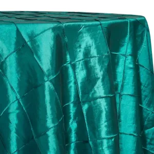 1pc - 4" Pintuck Taffeta Table Linen 120" Round - Oasis 065