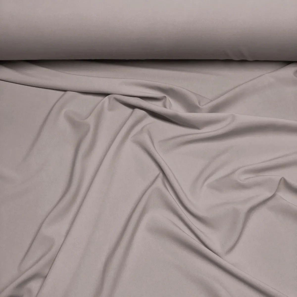 1pc - Premium Poly (Poplin) Table Linen 96" Round - Silver 1310