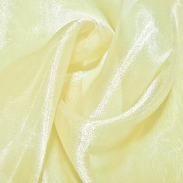 8pcs - Crystal Organza Table Linen 85"x85" Square - Banana 202