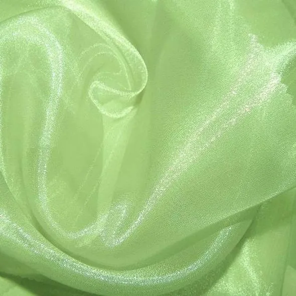 8pcs - Crystal Organza Table Linen 85"x85" Square - Lime 993