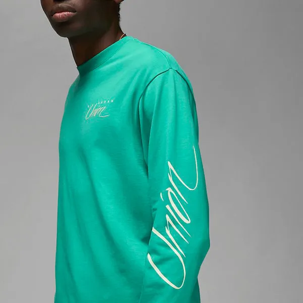 Air Jordan Long-Sleeve Tee x Union 'Kinetic Green', Green