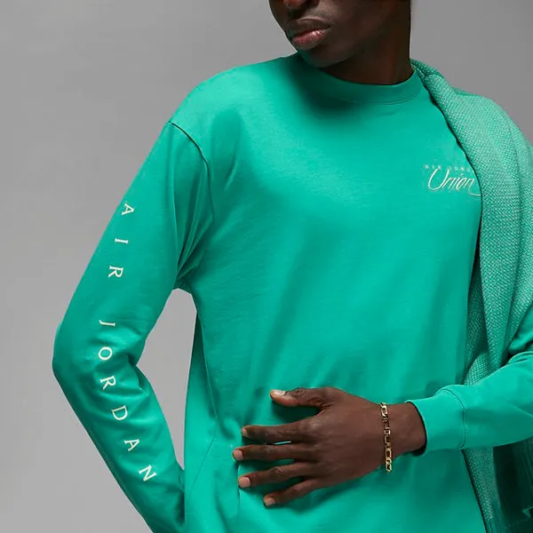 Air Jordan Long-Sleeve Tee x Union 'Kinetic Green', Green