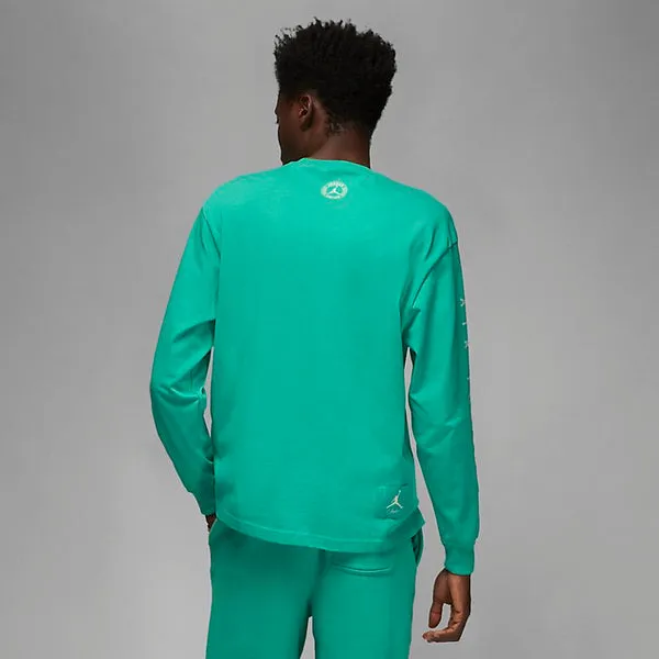 Air Jordan Long-Sleeve Tee x Union 'Kinetic Green', Green