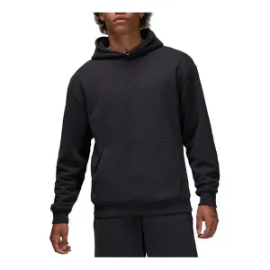 Air Jordan Wordmark Fleece Hoodie 'Black', black
