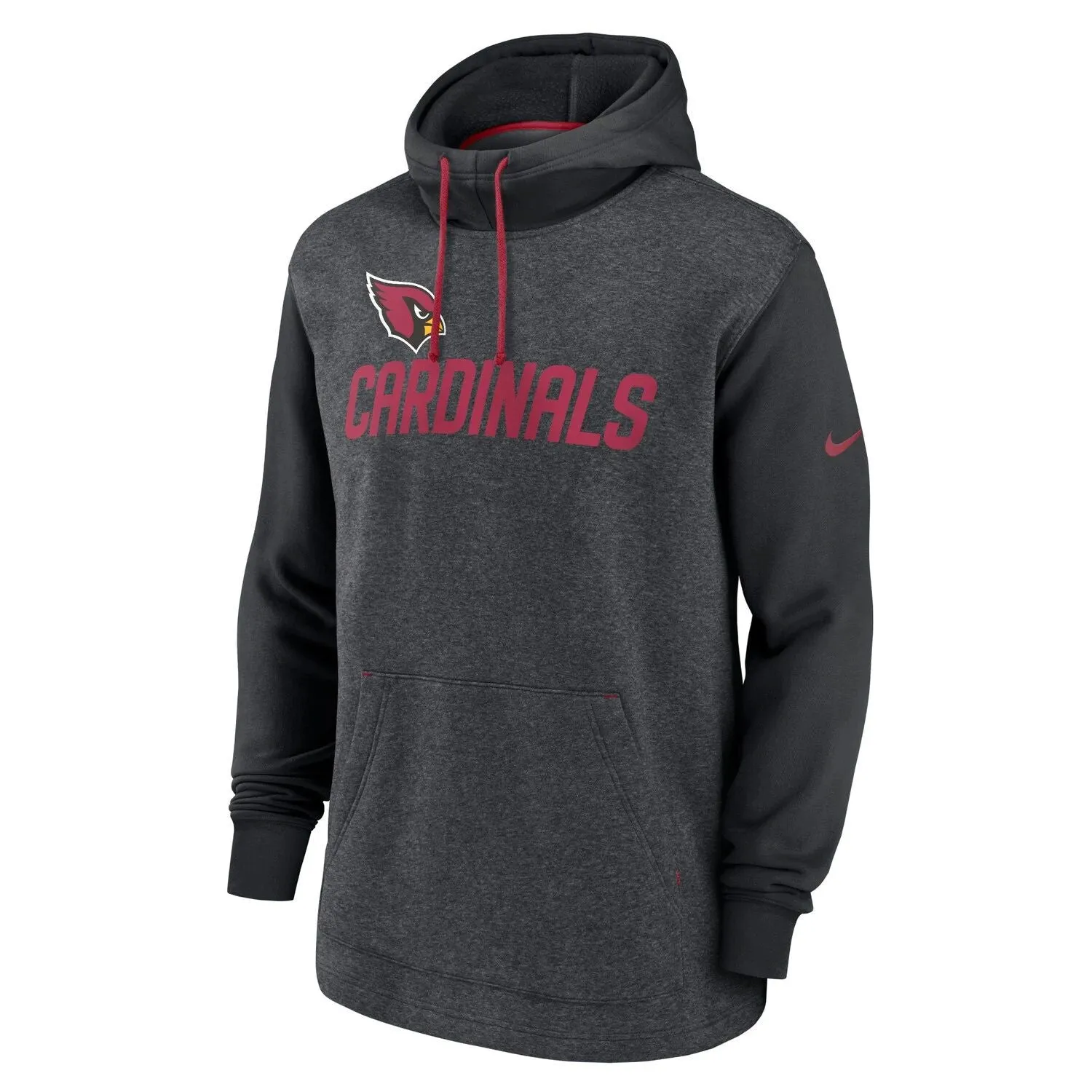 Arizona Cardinals Surrey Legacy Nike Men's Charcoal/Black Hoodie