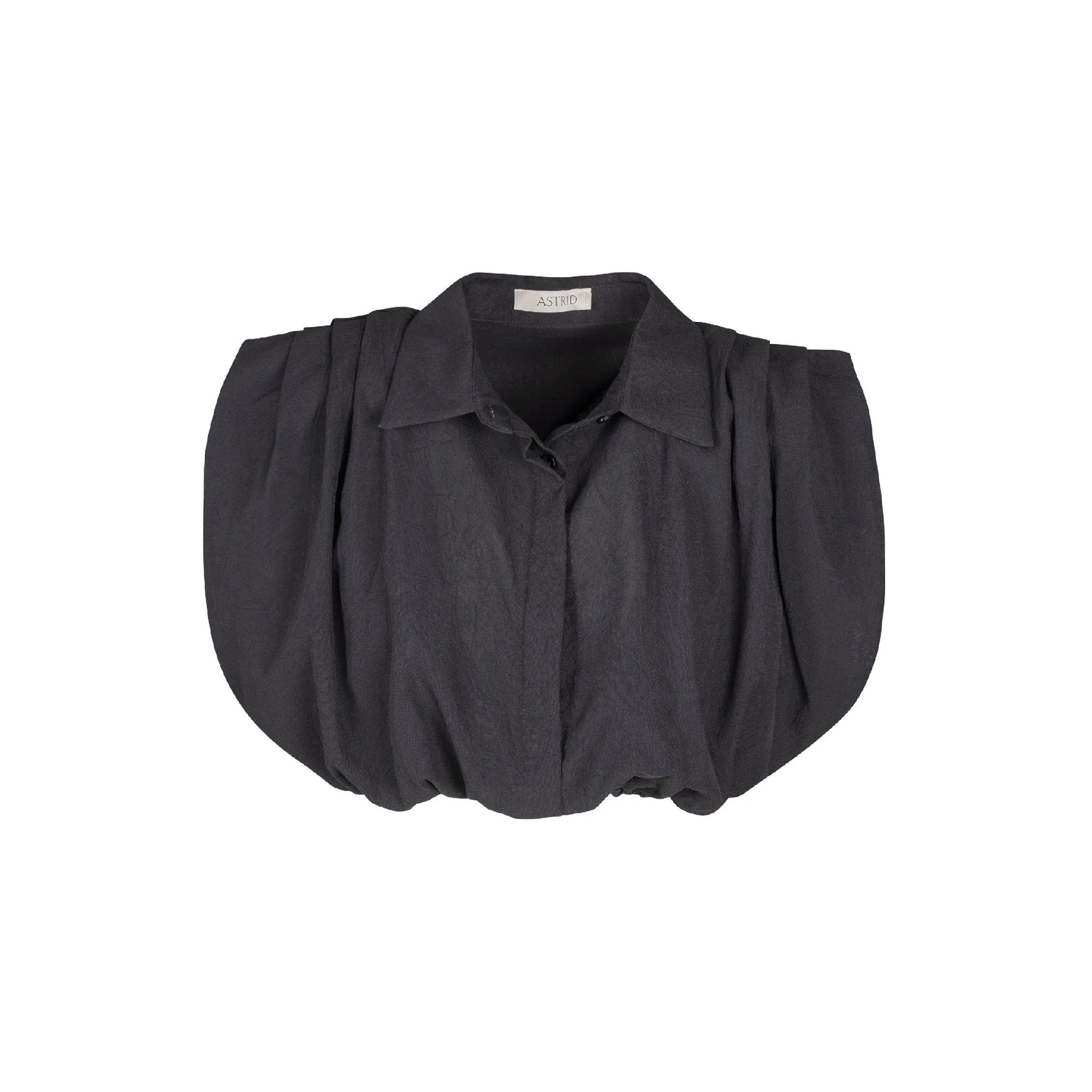 Astrid  Women's Woven Button-Up Shirt  Black