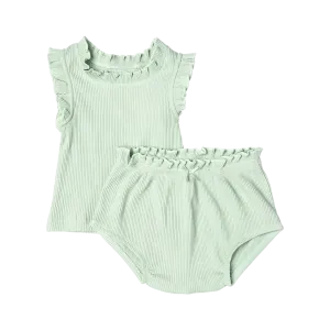 Baby Girl Organic Ruffle 2-Piece Set