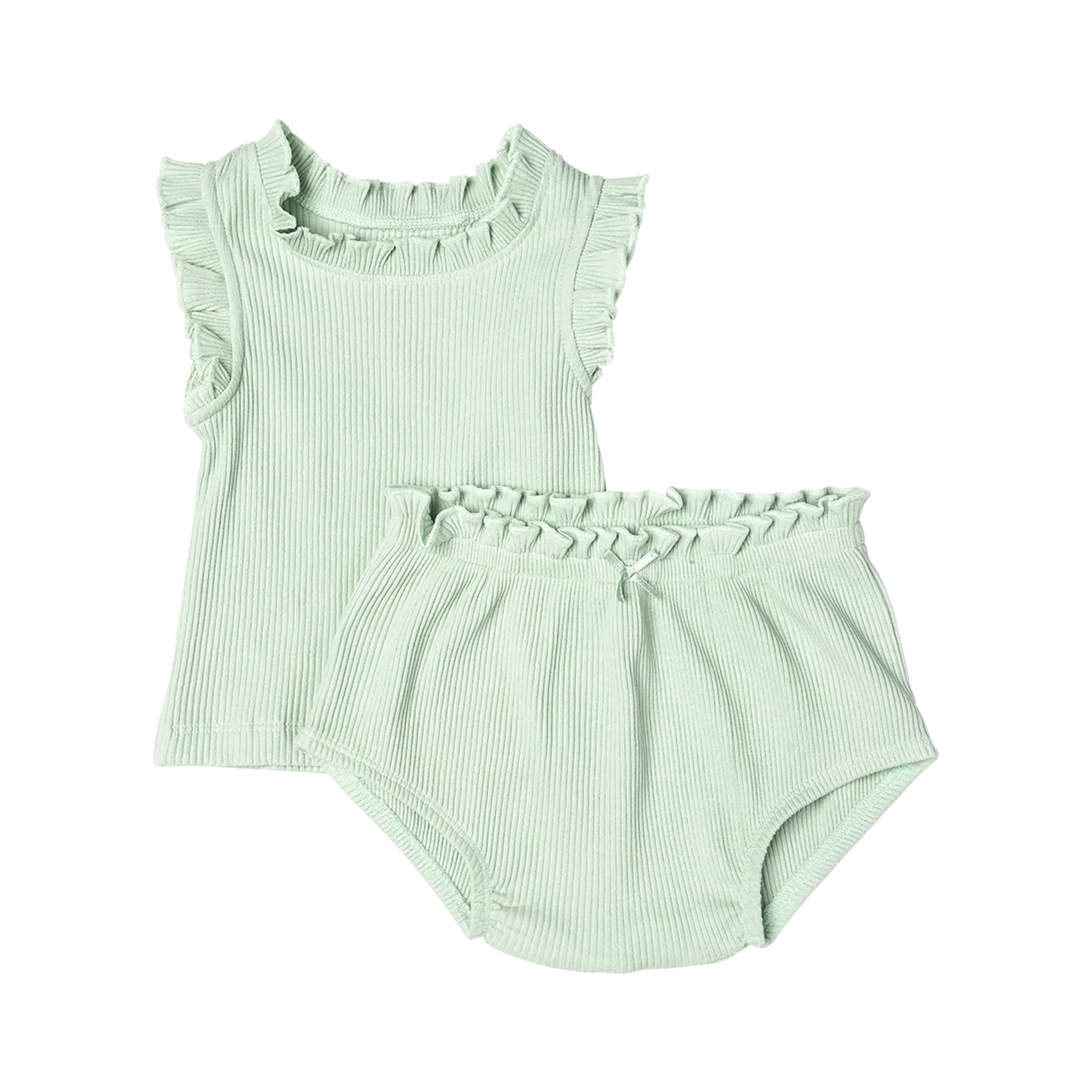 Baby Girl Organic Ruffle 2-Piece Set