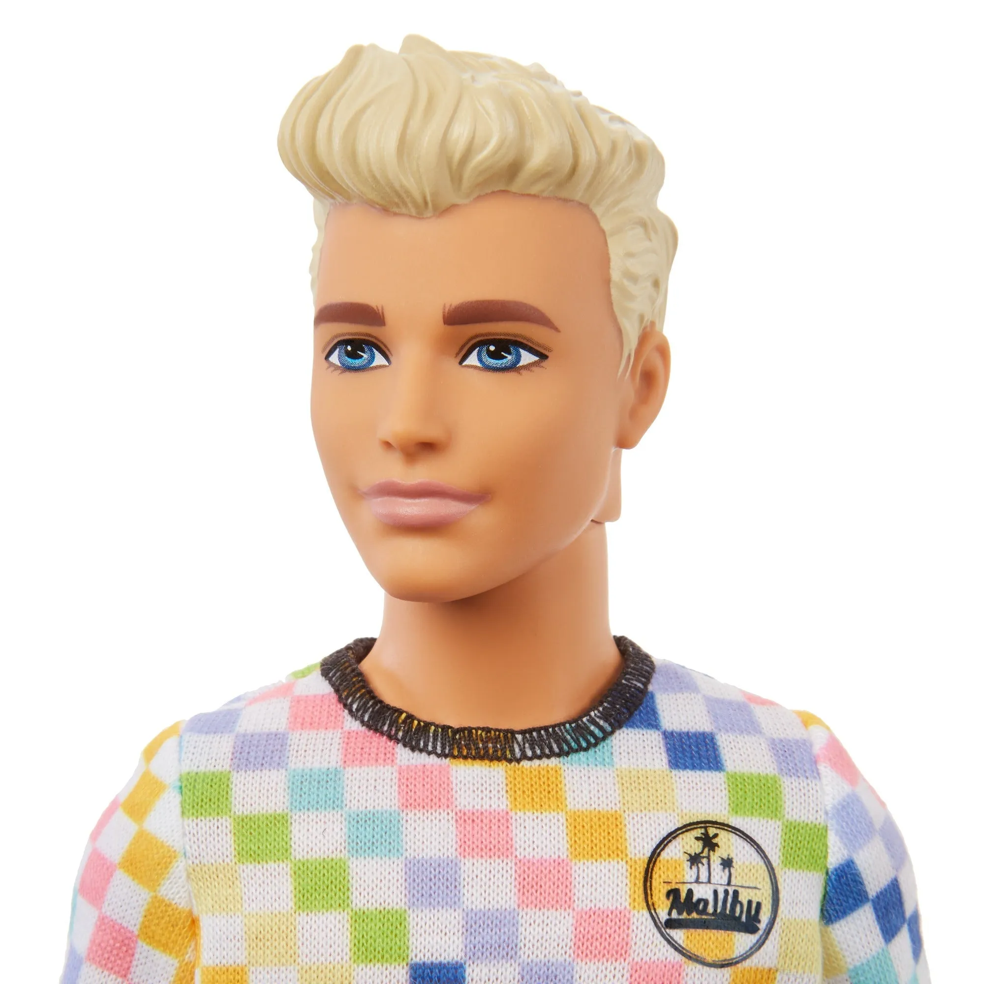 Barbie Fashionista Ken Doll - 174 Malibu Multi Coloured Checkered Tee