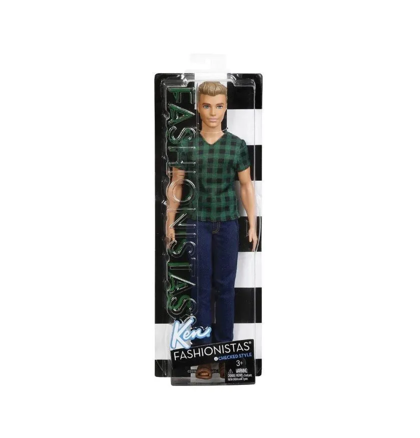 Barbie Fashionista Ken Doll - 4 Checked Style