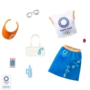 Barbie Storytelling Tokyo 2020 Fashion Pack Oylmpic Graphics T-Shirt & Skirt