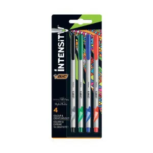 Bic Intensity Fineliner Pens Assorted x4