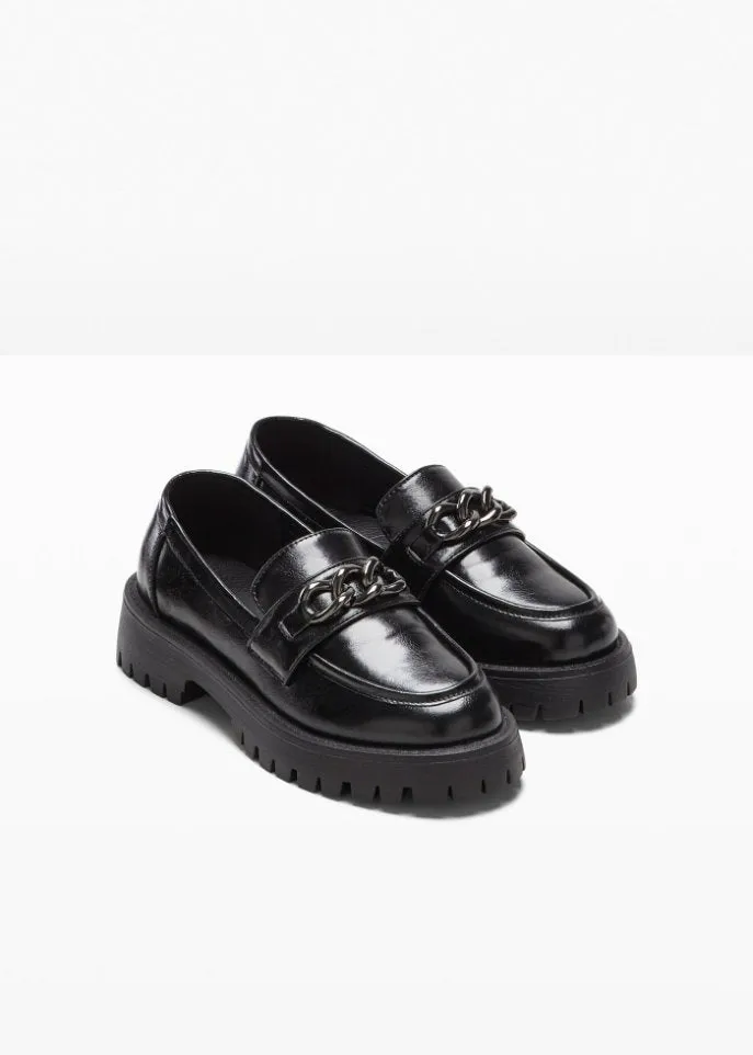 Bodyflirt chunky loafers, black