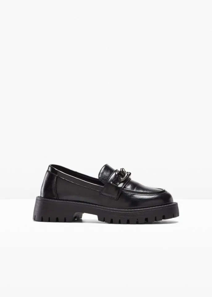 Bodyflirt chunky loafers, black