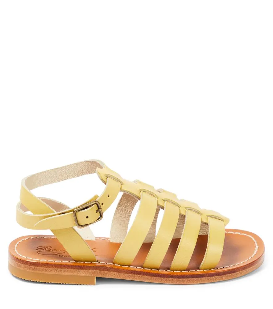 Bonpoint leather sandals, yellow