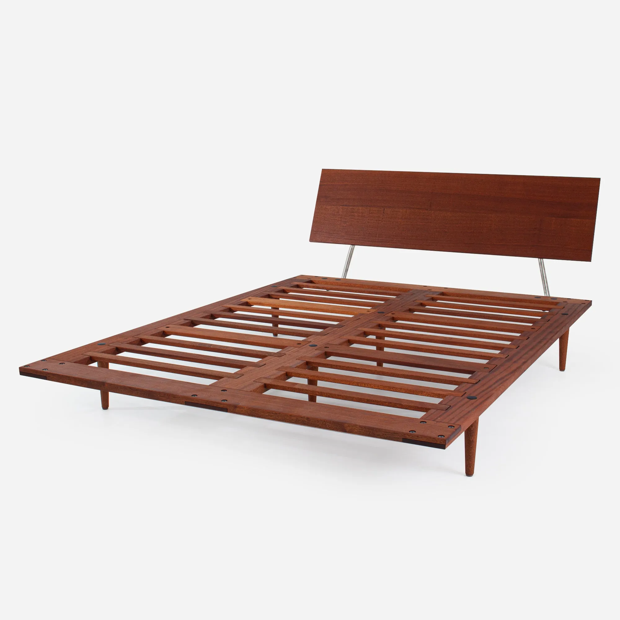 Case Study® Furniture Solid Wood Fastback Bed & Lief® Mattress Bundle