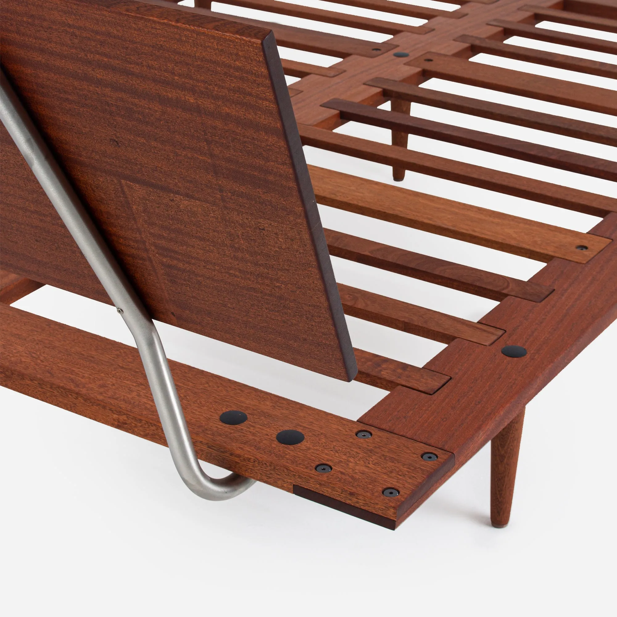 Case Study® Furniture Solid Wood Fastback Bed & Lief® Mattress Bundle