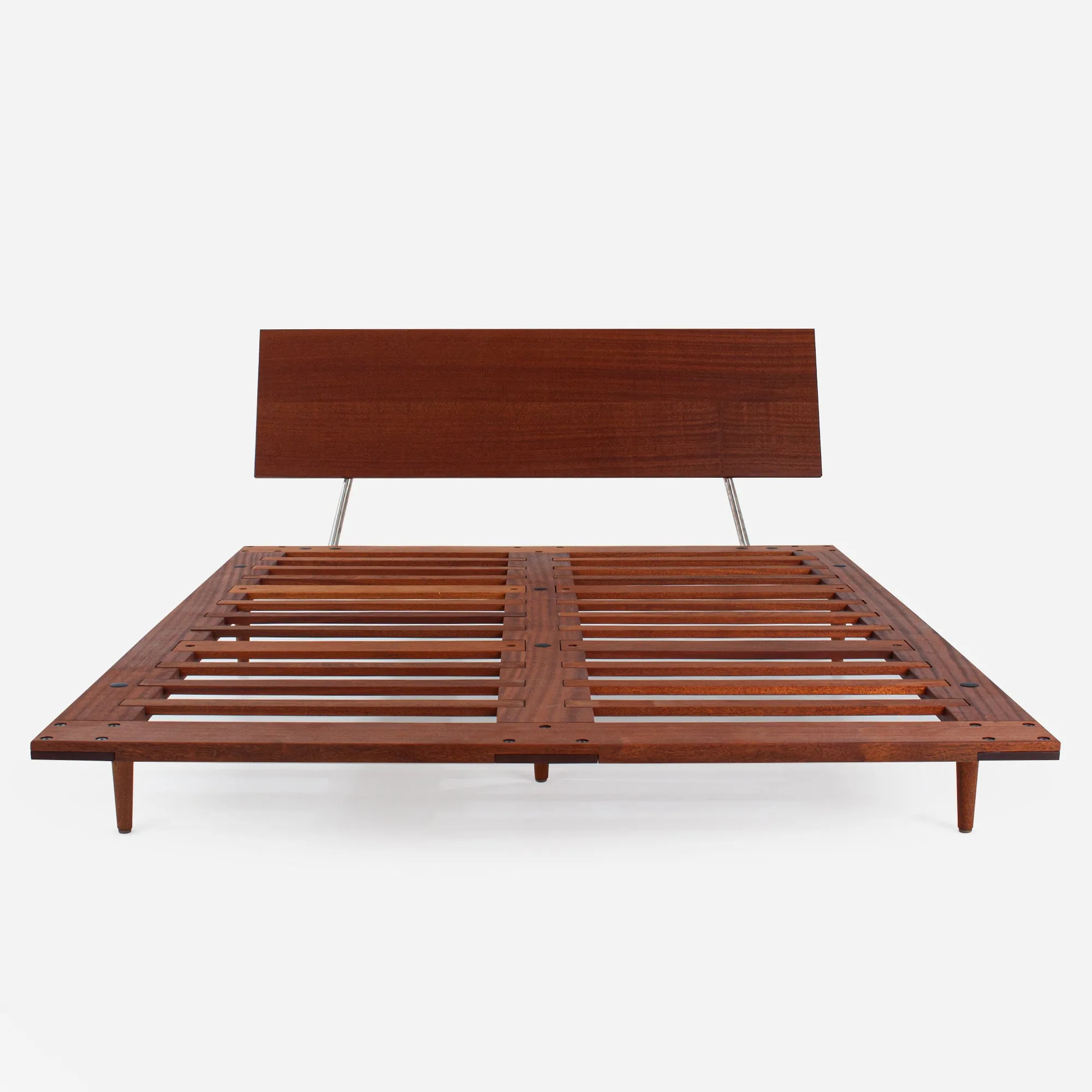 Case Study® Furniture Solid Wood Fastback Bed & Lief® Mattress Bundle