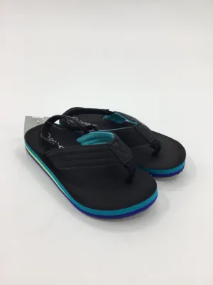 Cat & Jack Child Size 11 Black Sandals/Flip Flops