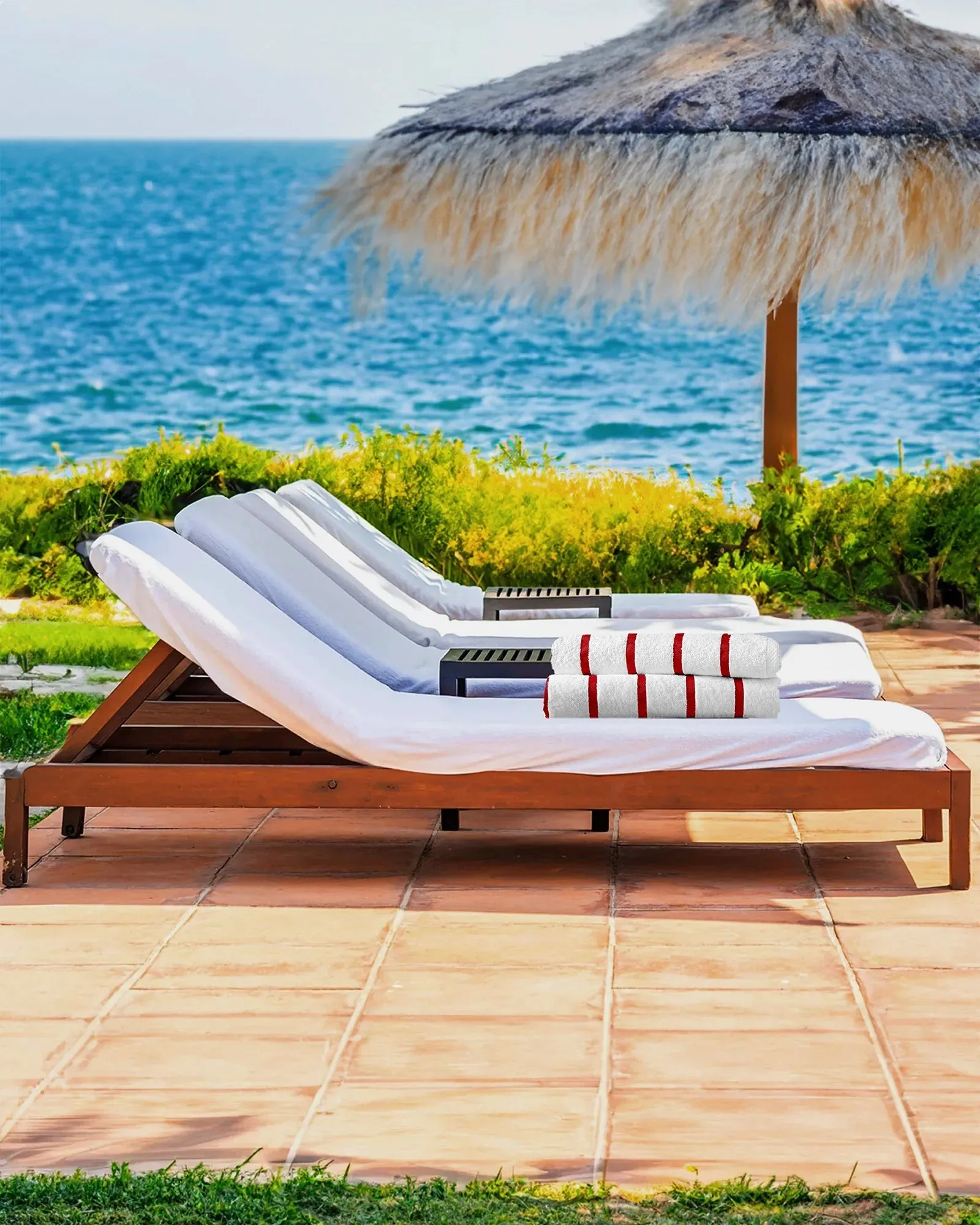 Chaise Lounge Chair Cover & Pool and Beach Towel Set