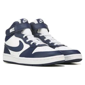 Court Borough 2 Little Kid Nike Children's High Top Sneakers, White