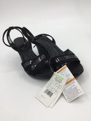 Crocs Child Size 5 Youth Black Sandals/Flip Flops