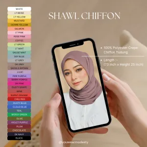 Everyday Crepe Chiffon Tudung