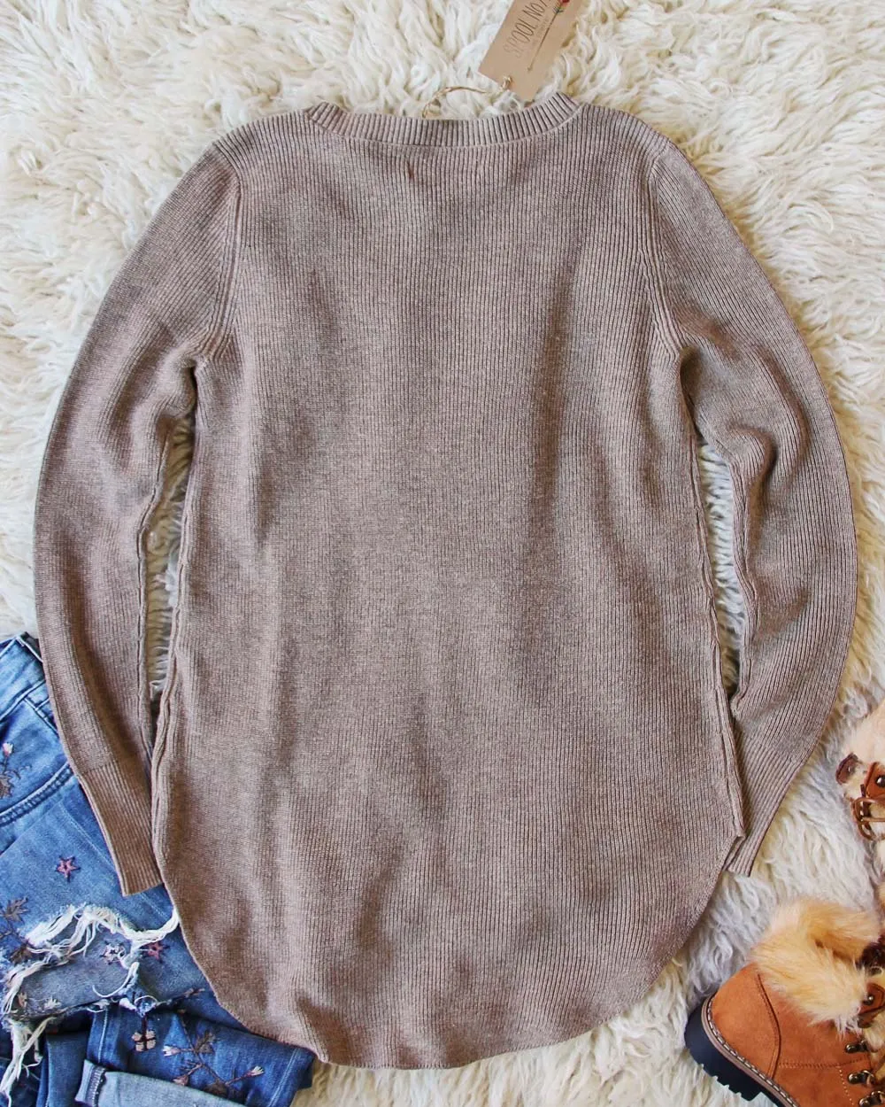 Everyday Layering Sweater in Sand