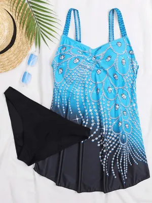 Flower Flow Tankini Swimsuit  A Perfect Fit for Your Beach Day