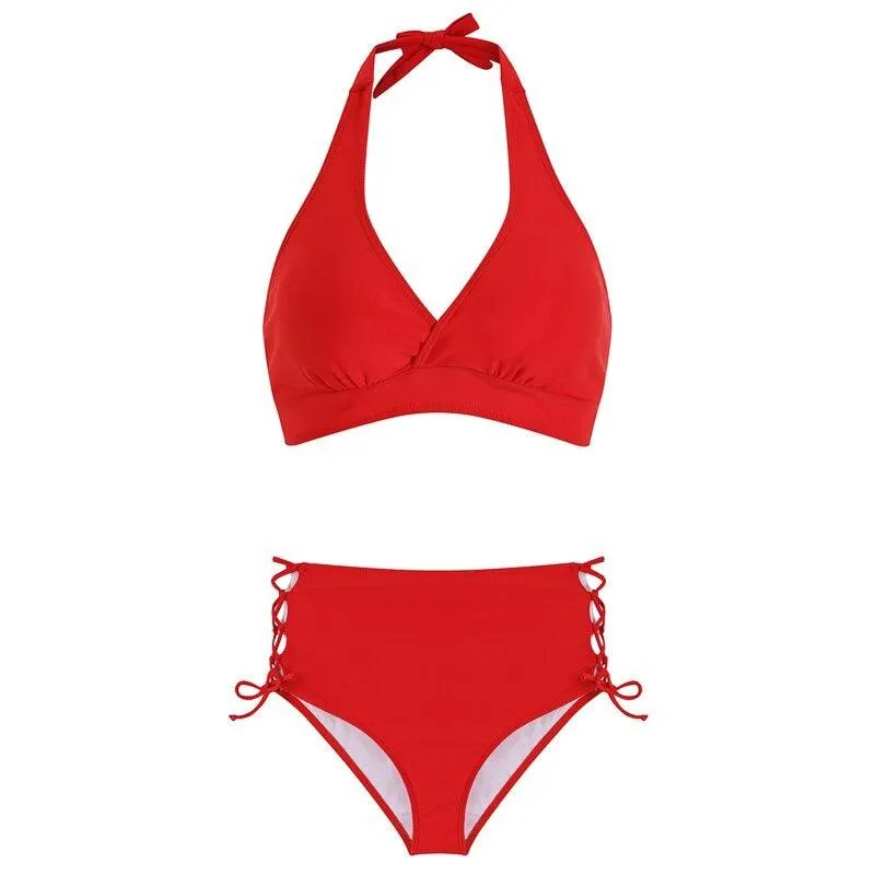 High Rise Push-Up Swimwear  A Stylish Choice for Confident Beach Days