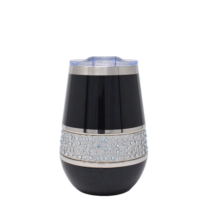 Hollywood 12oz Rocks Insulated Tumbler - Customizable | Bling Wine Tumbler with Lid