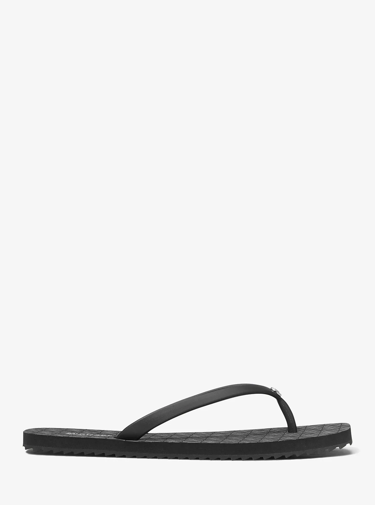 Jinx Michael Kors logo flip flops, black