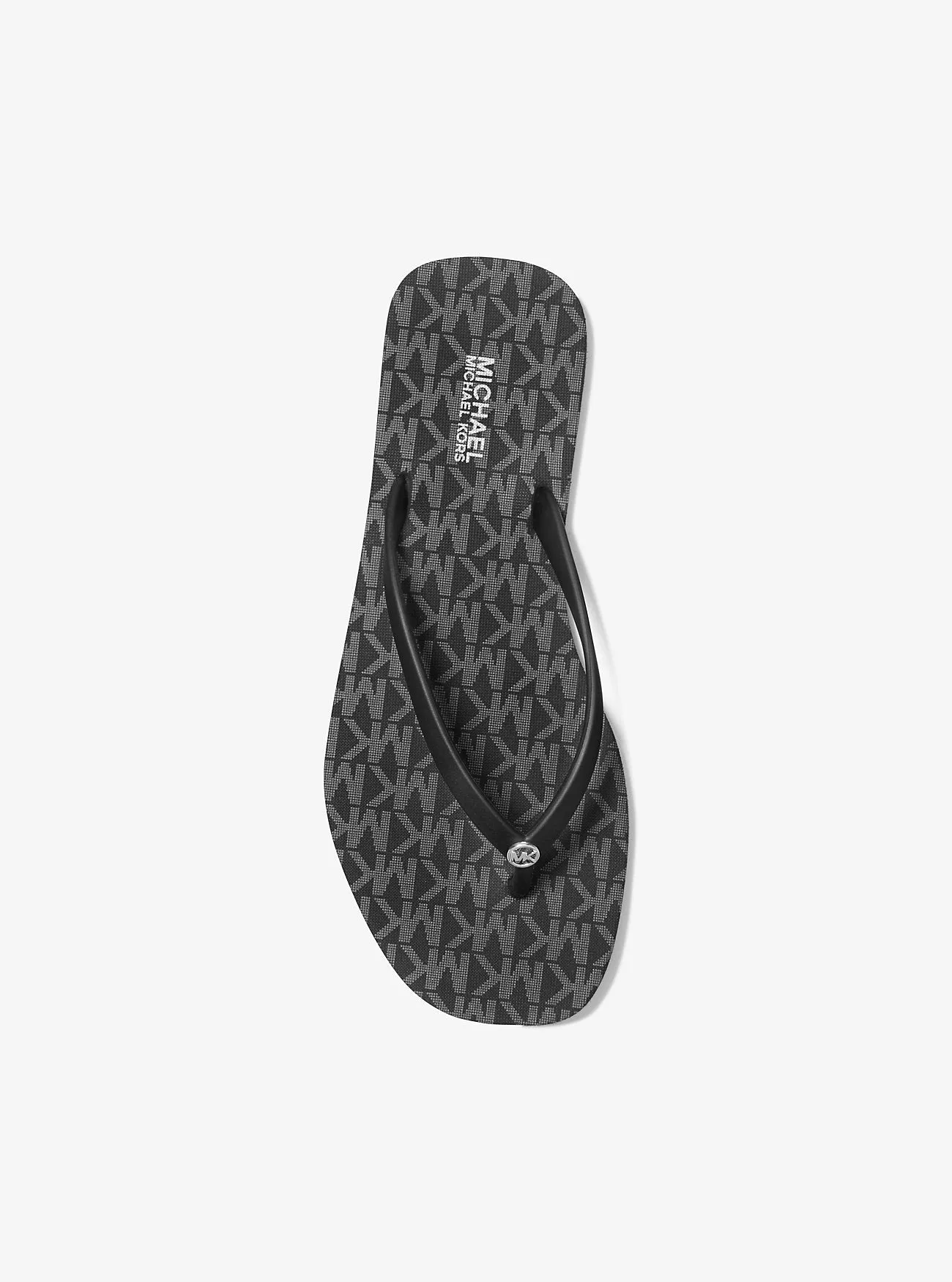 Jinx Michael Kors logo flip flops, black