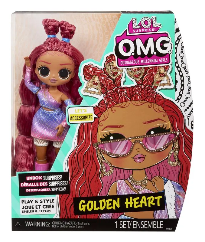 L.O.L. SURPRISE O.M.G. CORE DOLL SERIES 7 GOLDEN HEART