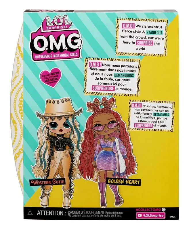 L.O.L. SURPRISE O.M.G. CORE DOLL SERIES 7 GOLDEN HEART