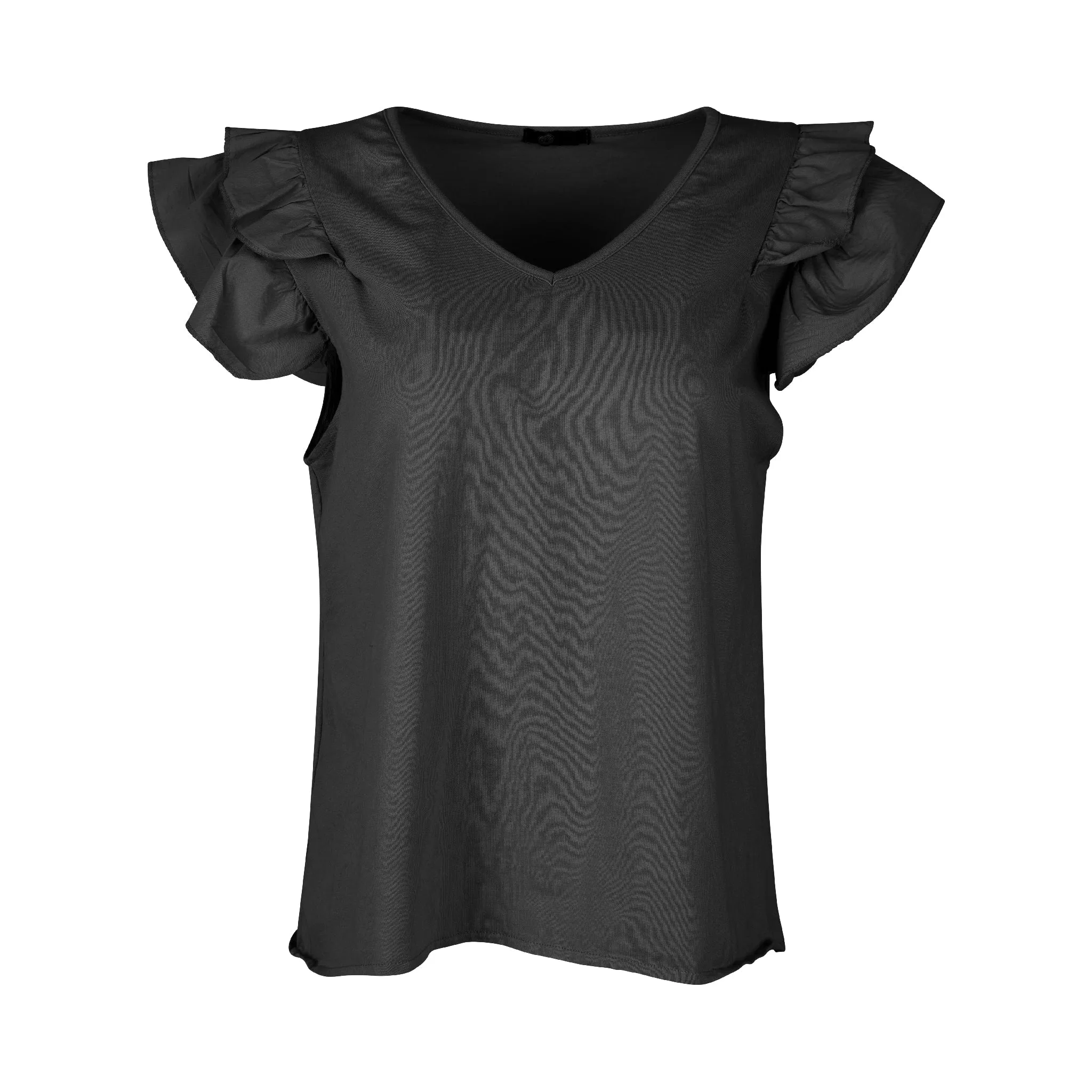 M Made in Italy  Women's Knit-Woven Combo Top