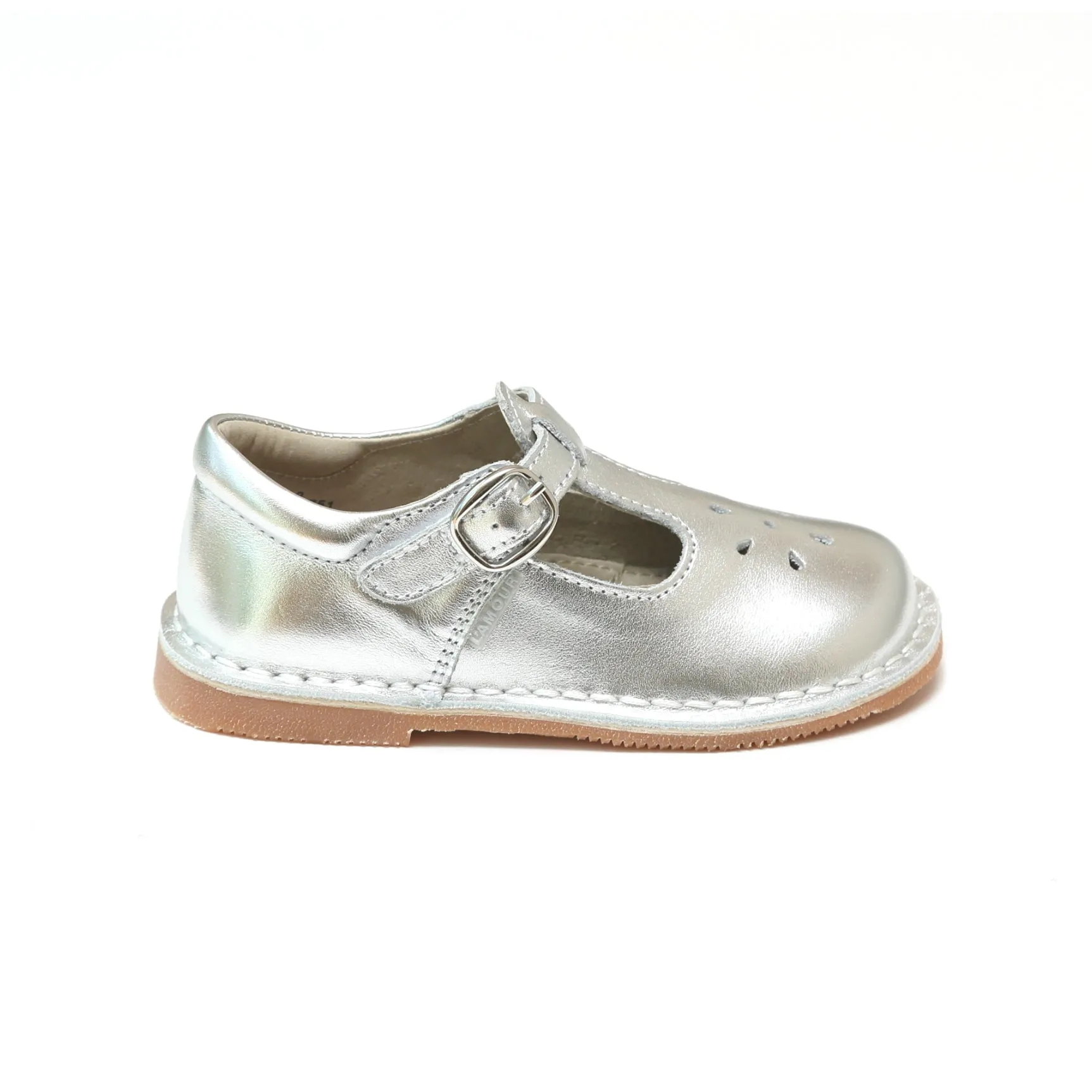 Mary Janes Metallic Leather T-Strap | Joy