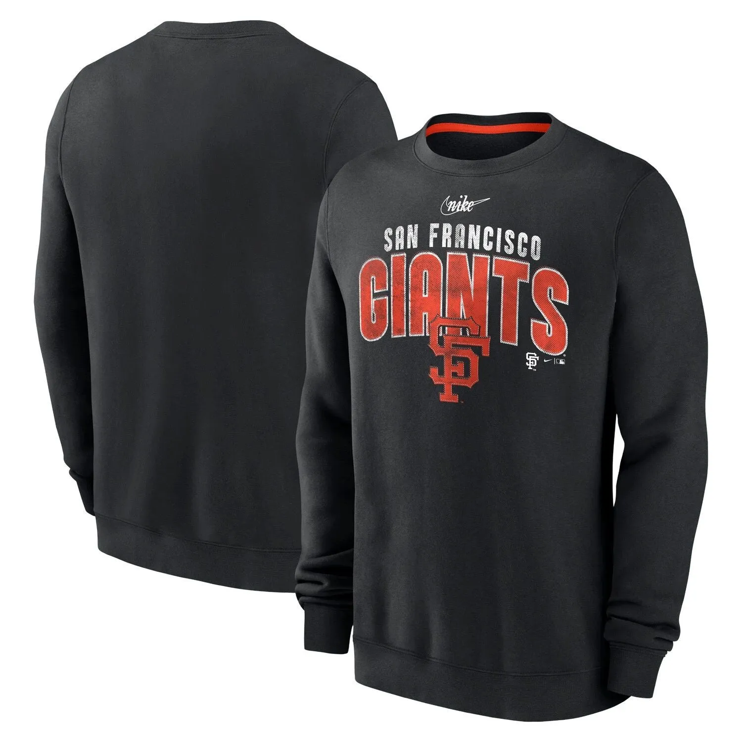 Men's Black San Francisco Giants Cooperstown Collection Team Shout Out Nike Pullover