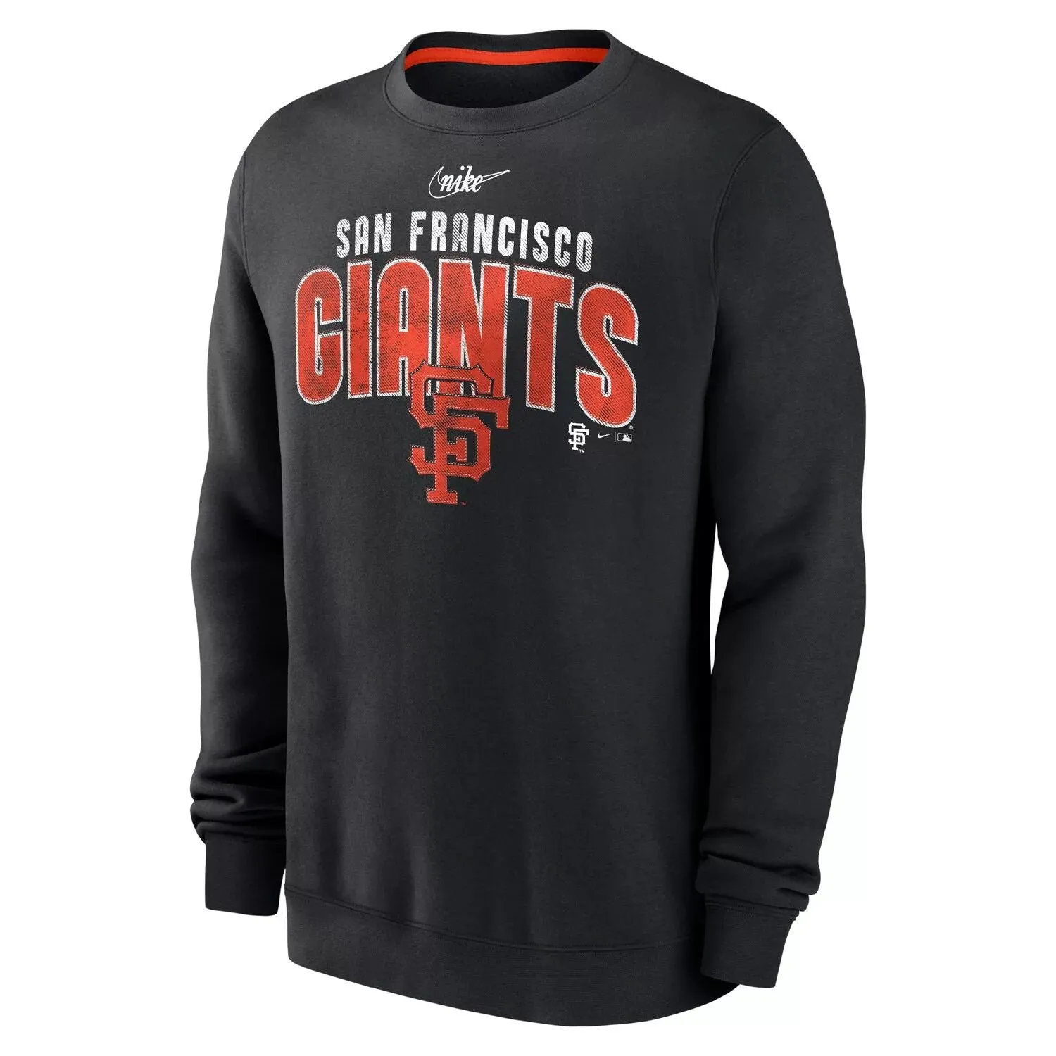 Men's Black San Francisco Giants Cooperstown Collection Team Shout Out Nike Pullover