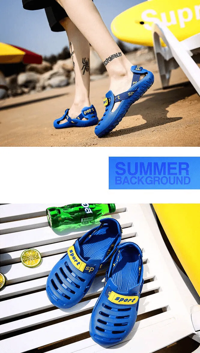 Men's Outdoor Beach Shoes / Lightweight Flexible Male Clogs - SF1071