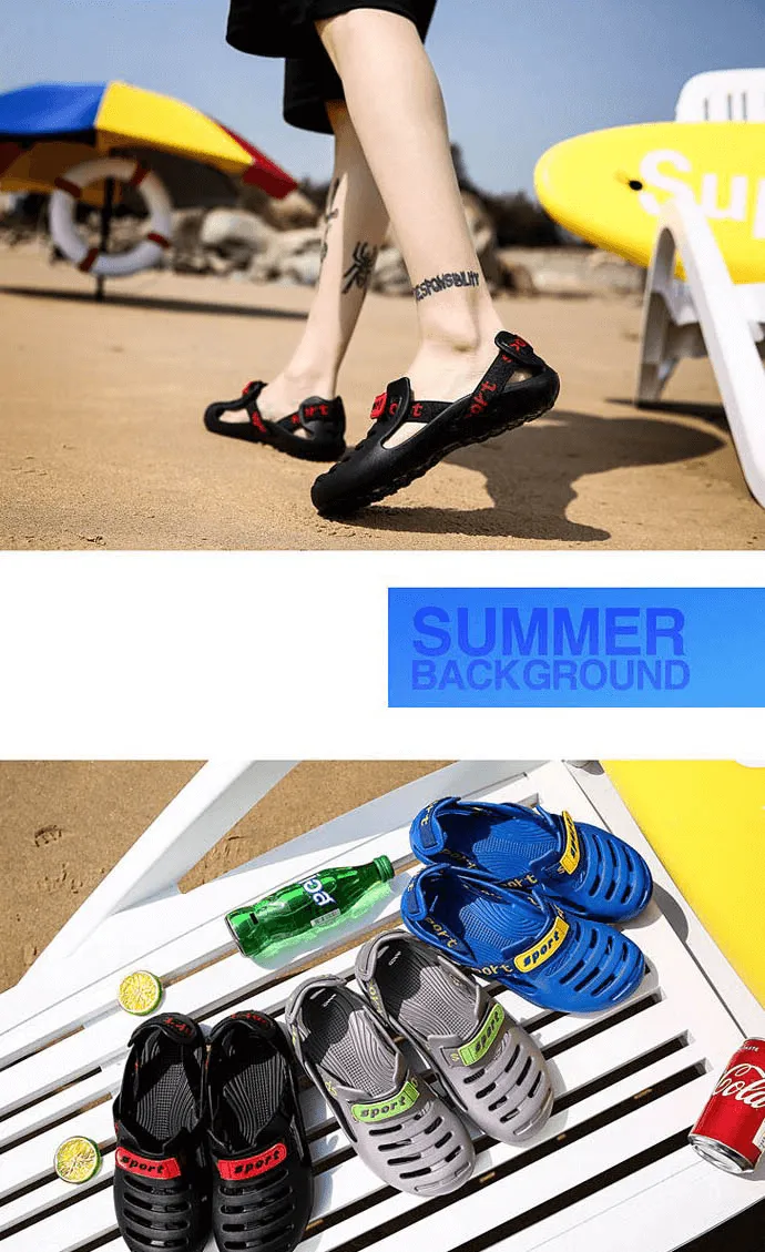 Men's Outdoor Beach Shoes / Lightweight Flexible Male Clogs - SF1071