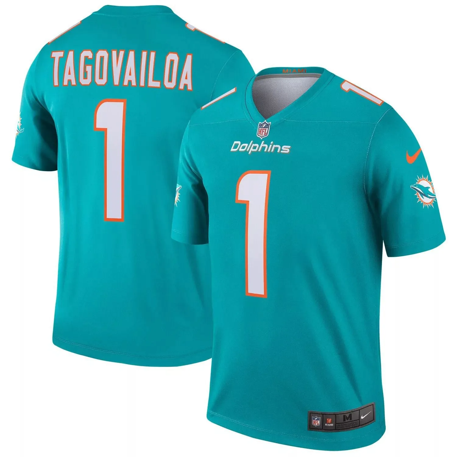 Men's Tua Tagovailoa Aqua Miami Dolphins Legend Nike Jersey