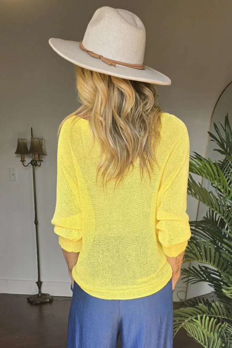 Mesh Batwing Sweater