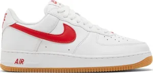 Nike Air Force 1 Low sneakers, white, red