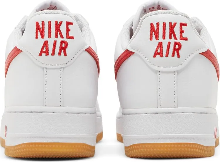 Nike Air Force 1 Low sneakers, white, red