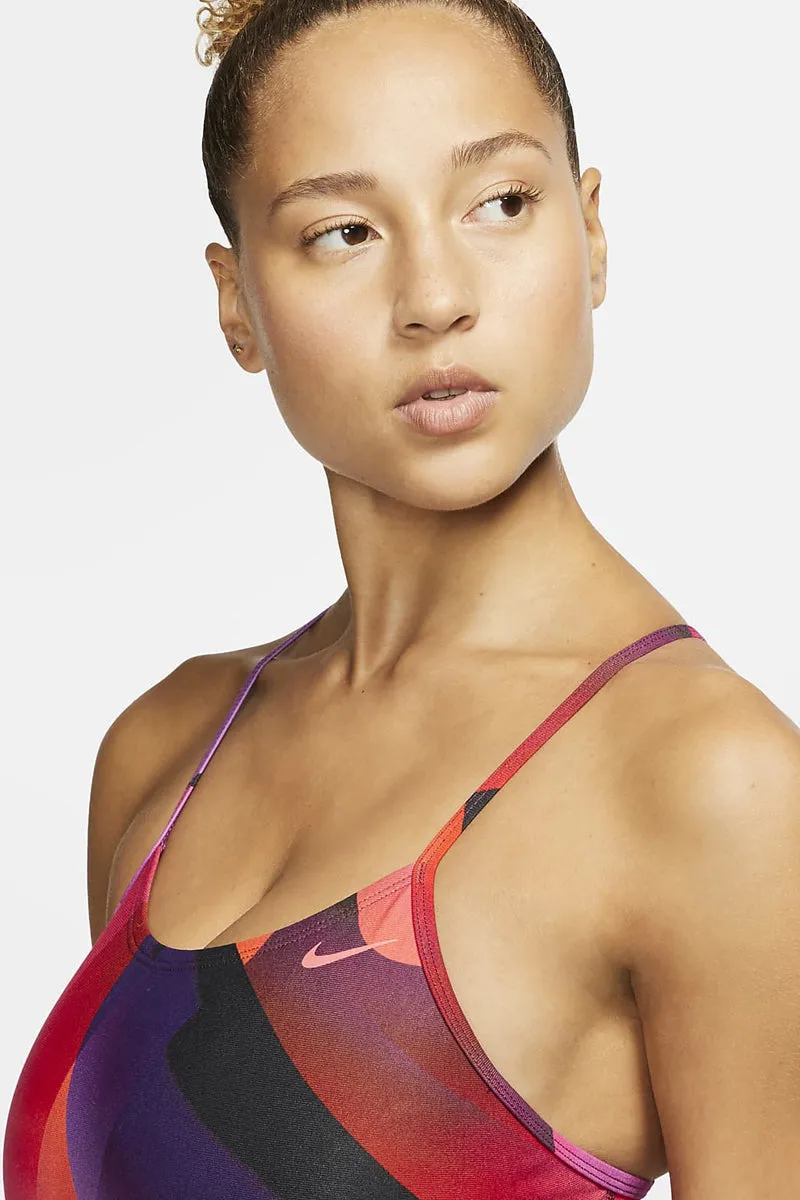 Nike - Spectrum Lace Up Tieback One Piece (Villain Red)