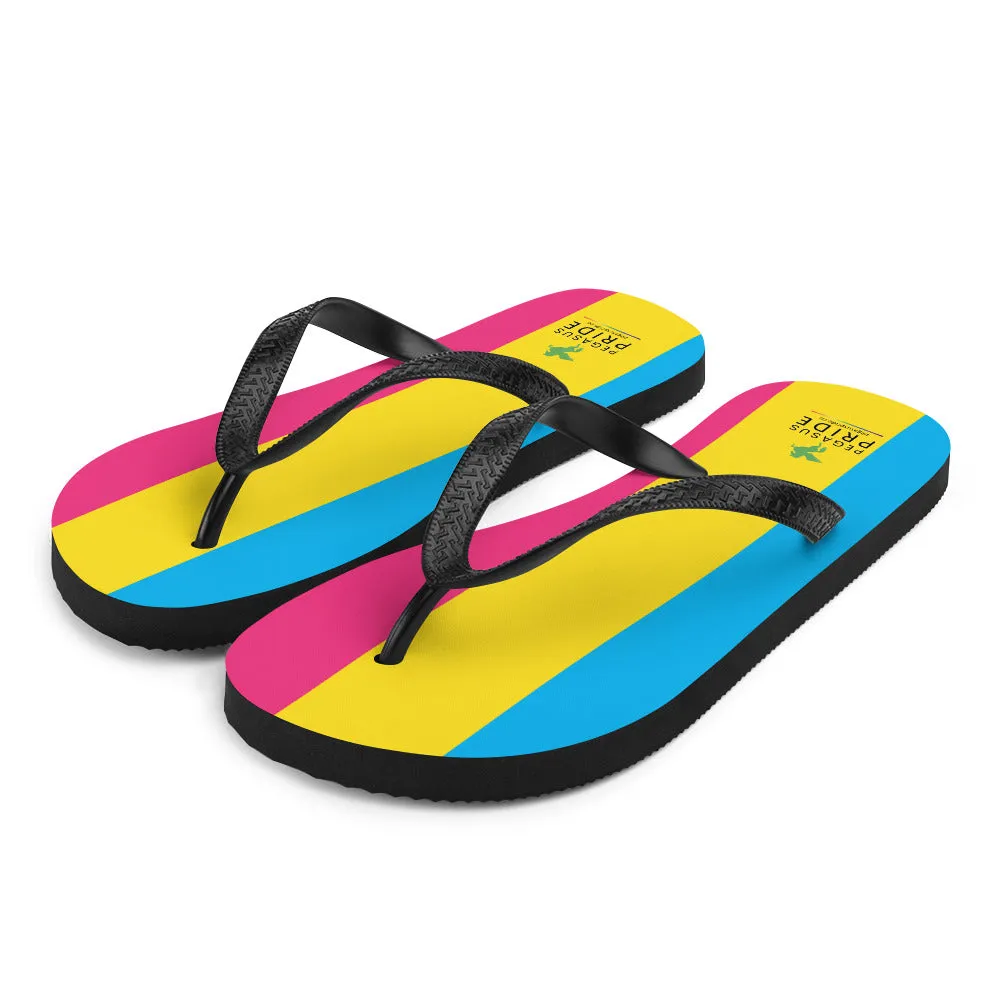 Pansexual Pan Pride Flag Flip-Flops Sandals