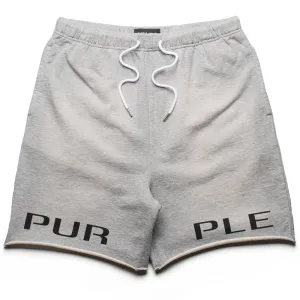 Purple Brand Wordmark Short - Heather Grey