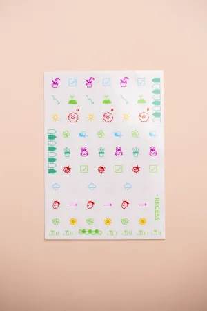 Recess : Sticker Sheet : Spring Icons
