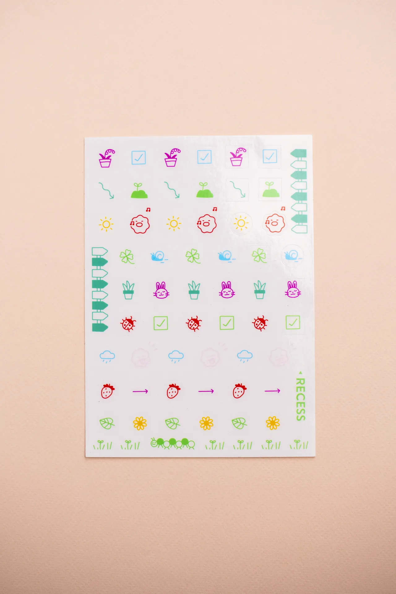 Recess : Sticker Sheet : Spring Icons